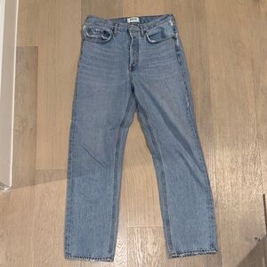 Agolde Light Wash Straight/Ankle Jeans